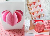Поделка — валентинка своими руками из бумаги, ткани: шаблоны, выкроки